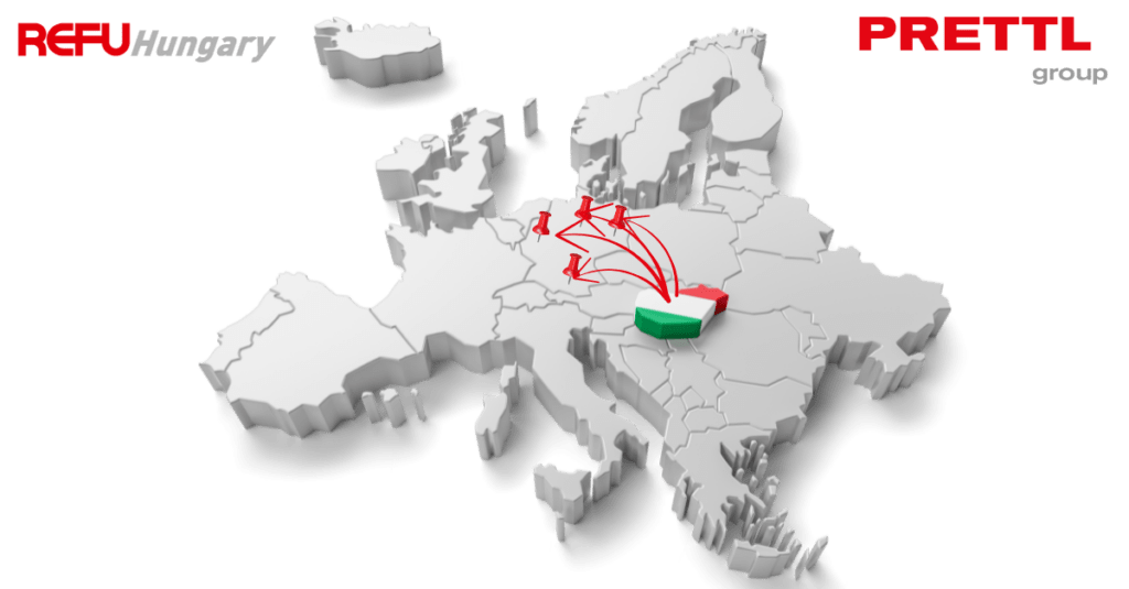 PRETTL Group and REFU Hungary brand visual – reliable nearshoring partner in Hungary